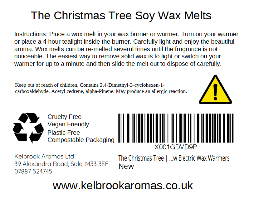 The Christmas Tree Scented Soy Wax Melts – 16 pack